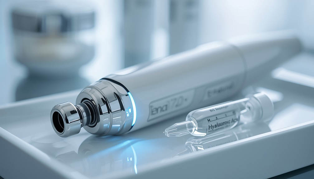 modern high tech cosmetology device handpiece for electro
